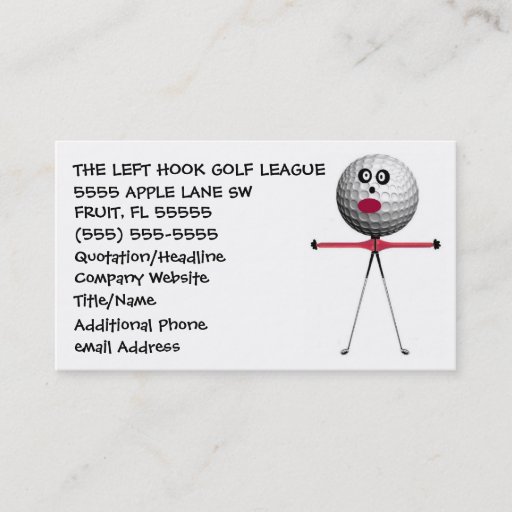 Customizable Golf Coach Business Card Templates