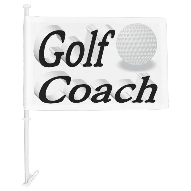 Golf Coach Car Flag (Front)