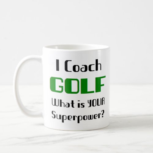 golf coach coffee mug