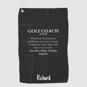 Golf Coach Gifts Funny Golfer Trainer Teacher Towel