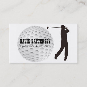 Golf Coach Golfer Business Card Template