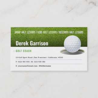 Golf Coach | Professional Golf Instructor Lesson Business Card