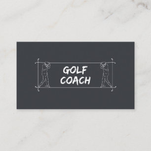 Golf Coach Teacher Lessons Instruction Instructor Business Card