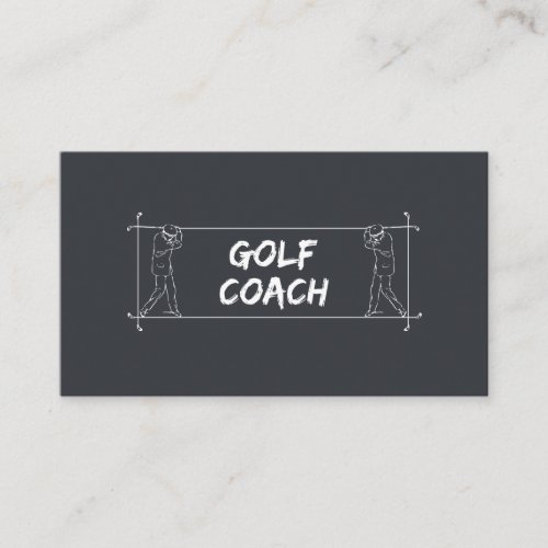 Golf Coach Teacher Lessons Instruction Instructor  Business Card