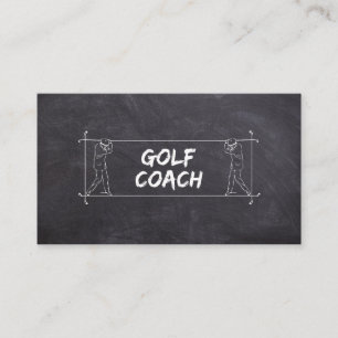 Golf Coach Teacher Lessons Instructor Instruction Business Card