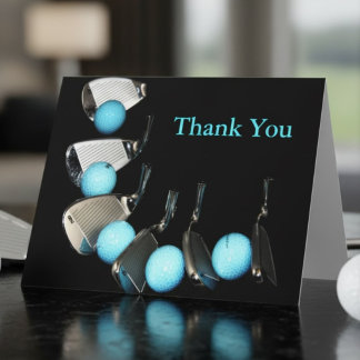 Golf Coach Thank You Golf Ball And Irons