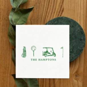 Golf Cocktail  Napkins