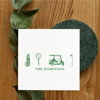 Golf Cocktail  Napkins