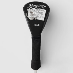 Golf Coffee Scorecard for golfer Head Cover