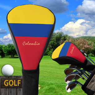 Golf Colombia & Colombian Flag /Golf Clubs Covers