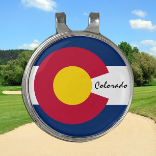 Golf Colorado & Colorado Flag Hat clip Ball Marker