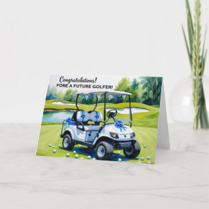 Golf Congratulations for Baby Boy Card