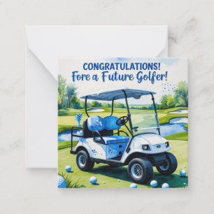 Golf Congratulations for Baby Boy  Note Card
