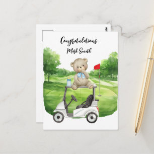 Golf Congratulations for Baby Golfer It's Boy Card