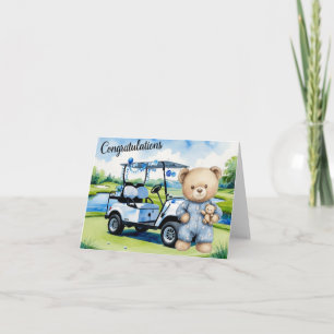 Golf Congratulations for Baby Golfer It's Boy Card
