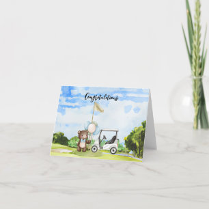 Golf Congratulations for Baby Golfer It's Boy Card