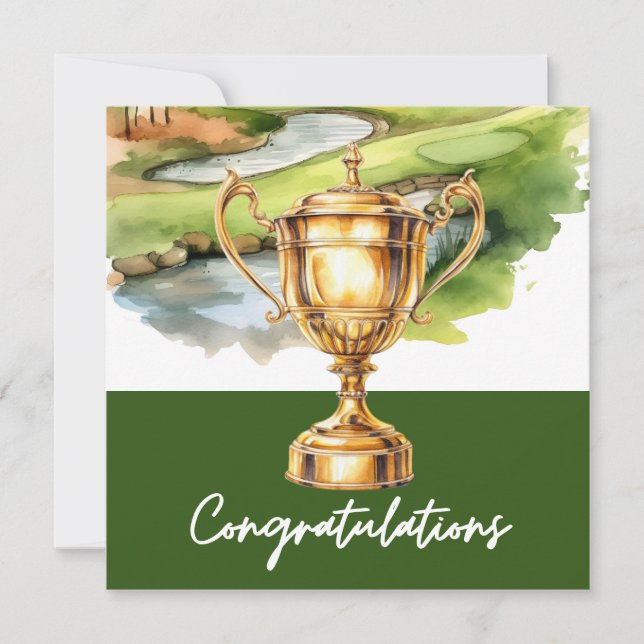 Golf Congratulations golf themed for golfer  (Front)