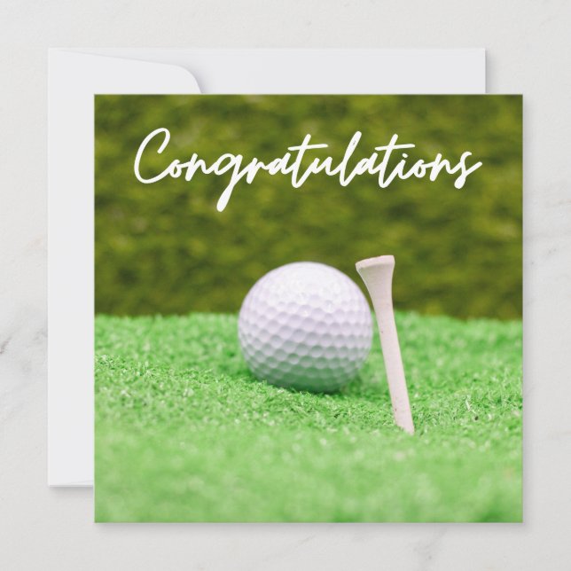 Golf Congratulations "Hole-in-One Your Golfing  (Front)