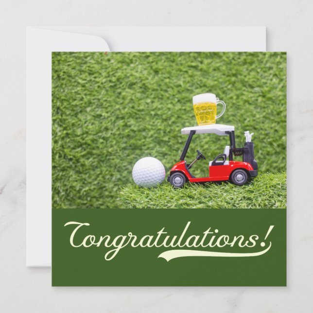 Golf Congratulations "Hole-in-One Your Golfing  (Front)