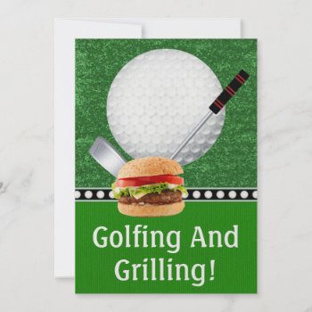 Golf Cookout Event - Srf Invitation by sharonrhea at Zazzle