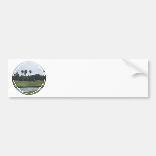 Golf Country Club Bumper Sticker (Front)