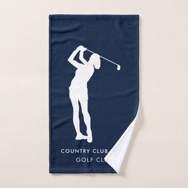 Golf Country Club Members Swag Custom Hand Towel (Hand Towel)