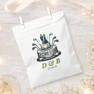 Golf Couple Wedding Favor Bag