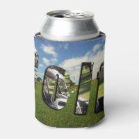Golf Course And Logo, Stubby Cooler Can Holder