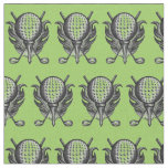 Golf Course Ball Clubs Tee Golfer Green Golfing Fabric