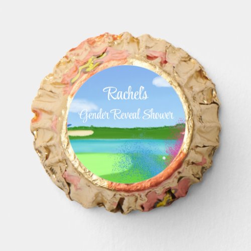 Golf Course Bunker Gender Reveal Baby Shower Reeses Peanut Butter Cups