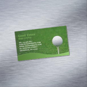 Golf Course Business Card Magnet