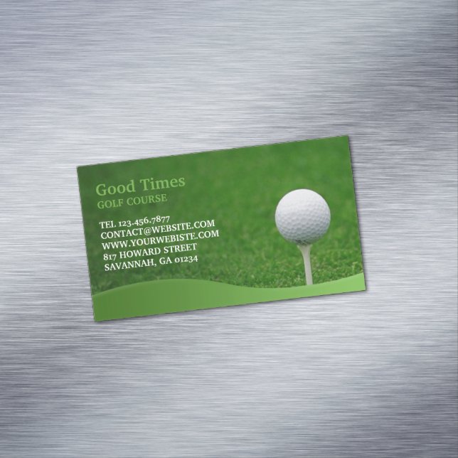 Golf Course Business Card Magnet (In Situ)