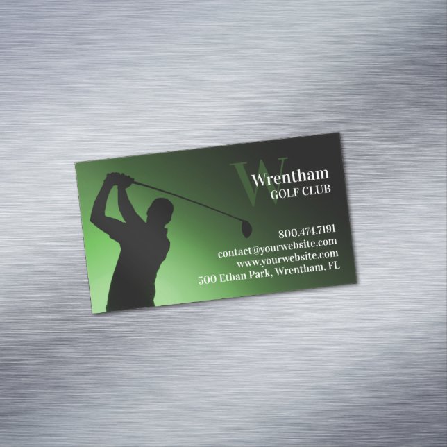 Golf Course Business Card Magnet (In Situ)