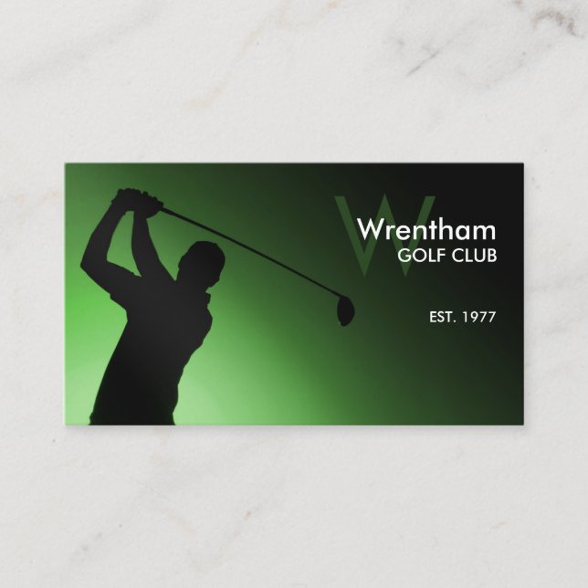 Golf Course Business Card Template (Front)