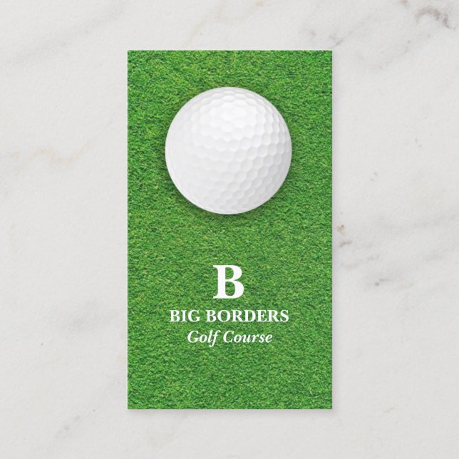Golf Course Business Card Template (Front)