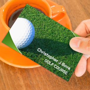 Golf Course Business Card Template