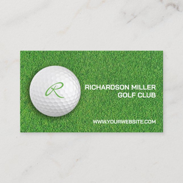 Golf Course Business Card Template (Front)