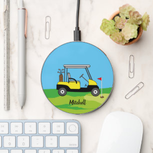 Golf Course Cart Personalized Wireless Charger