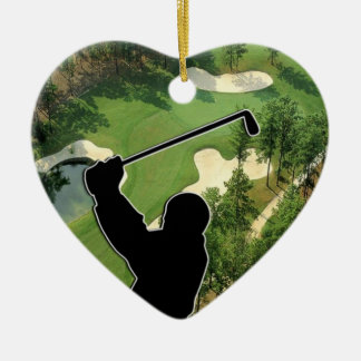 Golf Course Ceramic Ornament