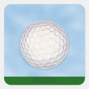 Golf Course Chip Shot Sports Square Sticker