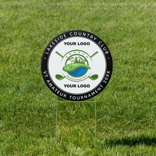 Golf Course Club Event Custom Logo Golf Tournament Sign