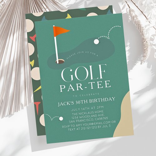 Golf Course Fairway Flag Adult Birthday Par-Tee