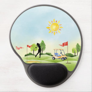 Golf Course Fun Gel Mousepad