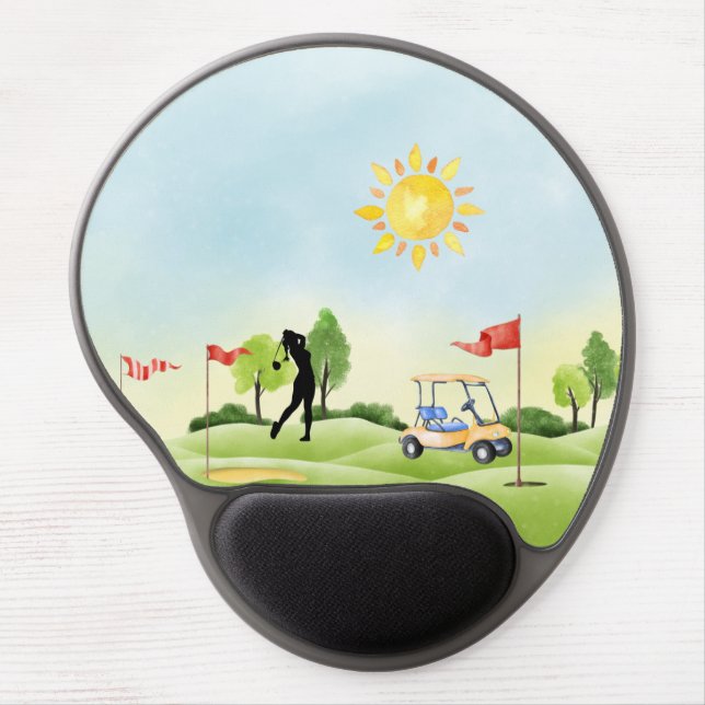 Golf Course Fun Gel Mousepad (Front)