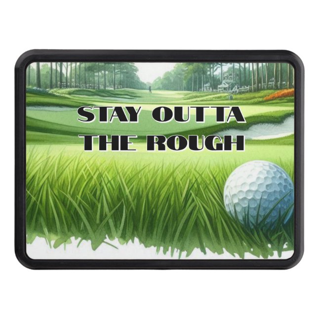 Golf Course - Golfers Trailer Hitch Cover (Front)