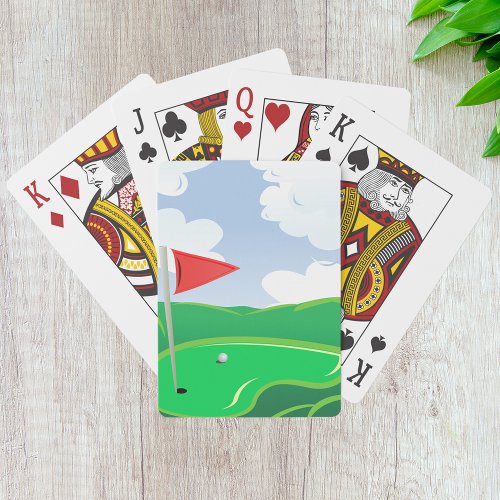 Golf Course Green Playing Cards