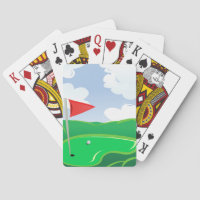 Golf Course Green Playing Cards