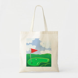 Golf Course Green Tote Bag