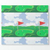 Golf Course Green Wrapping Paper (Flat)