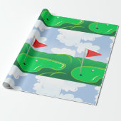 Golf Course Green Wrapping Paper (Unrolled)